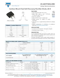 VS-20ETF06SLHM3 Datasheet Cover