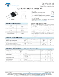 VS-ETX3007-M3 Datasheet Cover