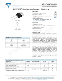 VS-HFA04TB60-M3 Datasheet Cover
