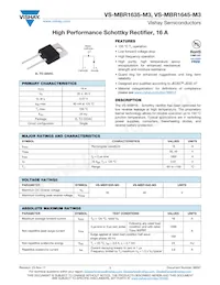 VS-MBR1645-M3 Datasheet Cover