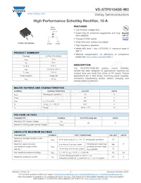 VS-STPS1045B-M3 Datasheet Cover