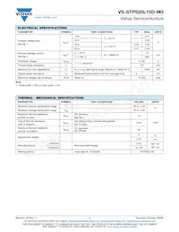 VS-STPS20L15D-M3 Datasheet Pagina 2