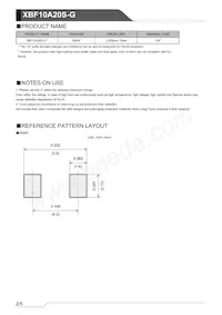 XBF10A20S-G Datasheet Page 2