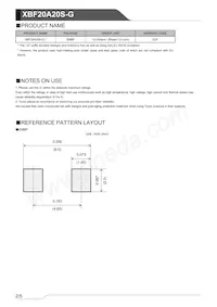 XBF20A20S-G Datasheet Pagina 2
