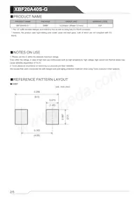 XBF20A40S-G Datasheet Pagina 2