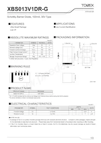 XBS013V1DR-G Datasheet Cover