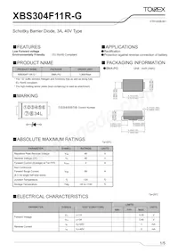 XBS304F11R-G Datasheet Cover