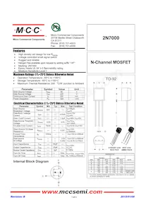 2N7000-AP Datasheet Cover