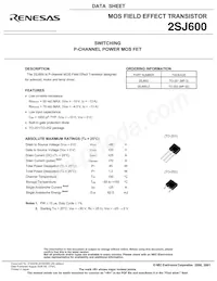 2SJ600-Z-E1-AZ Datasheet Page 3