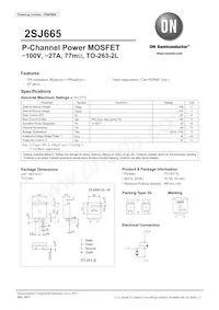 2SJ665-DL-1EX Datasheet Cover