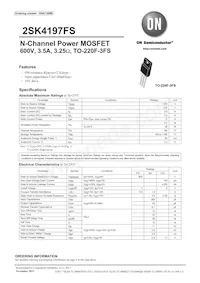 2SK4197FS Datasheet Cover