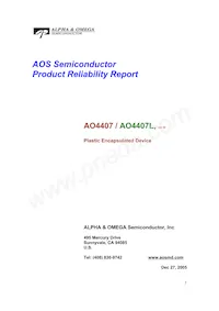 AO4407數據表 頁面 9