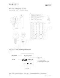 AUIRF3007 데이터 시트 페이지 10