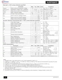 AUIRFR2607ZTRL Datasheet Page 2
