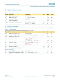 BSN20 Datasheet Page 3