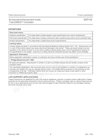 BSP100 Datasheet Pagina 9