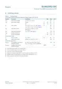 BUK625R2-30C Datasheet Page 3