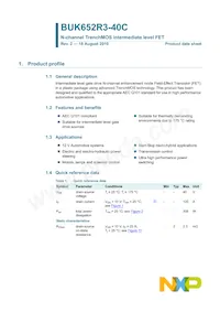 BUK652R3-40C Datasheet Page 2