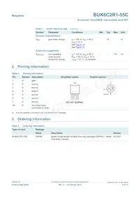 BUK6C2R1-55C Datasheet Page 2