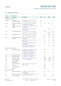 BUK6C2R1-55C Datasheet Page 5