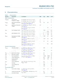BUK6C3R3-75C Datasheet Page 5