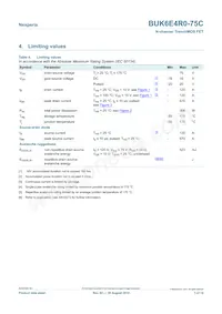 BUK6E4R0-75C Datasheet Page 3