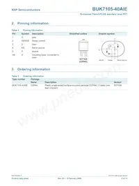 BUK7105-40AIE Datasheet Pagina 3