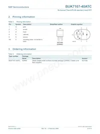BUK7107-40ATC Datasheet Page 3