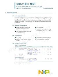 BUK714R1-40BT Datasheet Page 2