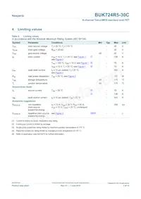 BUK724R5-30C Datasheet Page 3