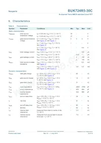BUK724R5-30C Datasheet Page 6