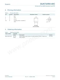 BUK725R0-40C Datasheet Page 2