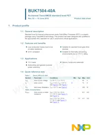 BUK7504-40A Datasheet Page 2