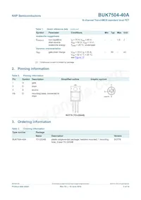 BUK7504-40A Datasheet Page 3