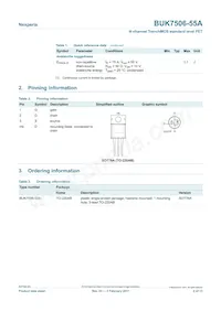 BUK7506-55A Datasheet Page 2