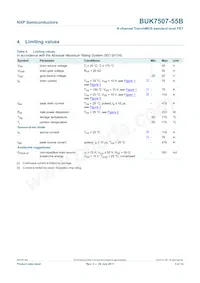 BUK7507-55B Datasheet Page 4