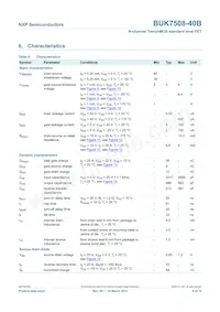 BUK7508-40B Datasheet Page 7
