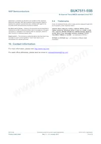 BUK7511-55B Datasheet Page 14