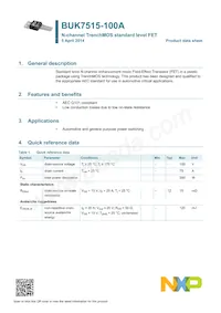 BUK7515-100A Datasheet Page 2