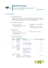 BUK7516-55A Datasheet Page 2