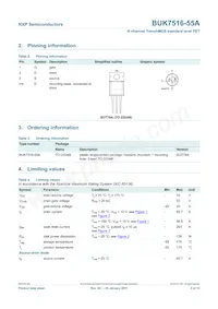 BUK7516-55A Datasheet Page 3