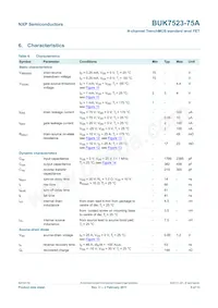 BUK7523-75A Datasheet Page 6
