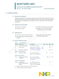 BUK752R3-40C Datasheet Page 2