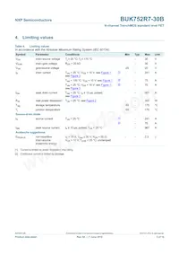 BUK752R7-30B Datasheet Page 4