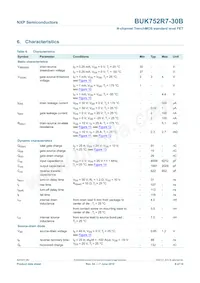 BUK752R7-30B Datasheet Page 7
