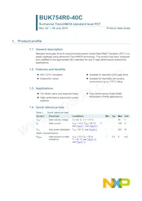 BUK754R0-40C Datasheet Page 2