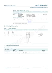 BUK754R0-40C Datasheet Page 3