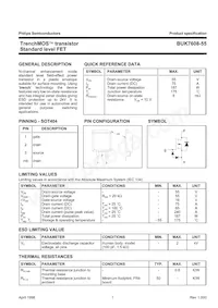 BUK7608-55 Datasheet Page 2