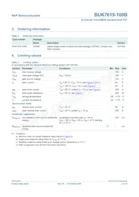 BUK7619-100B Datasheet Page 3