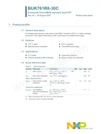 BUK761R8-30C Datasheet Page 2